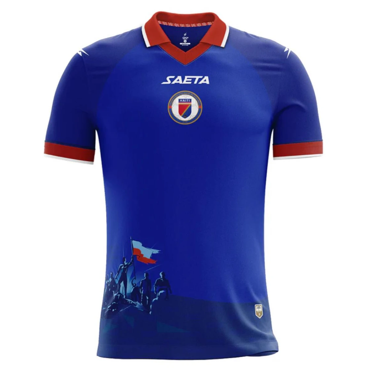MAILLOT DE FOOTBALL ÉQUIPE NATIONALE D'HAÏTI REPLIQUE 2026 Bleu